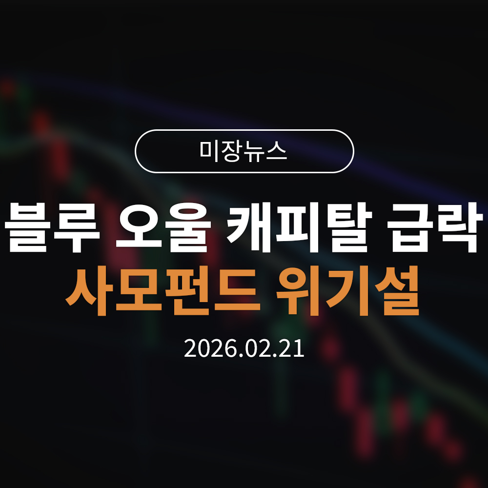 “내 돈 못 뺀다고?” 블루 오울 캐피탈 급락과 사모펀드 위기설 총정리